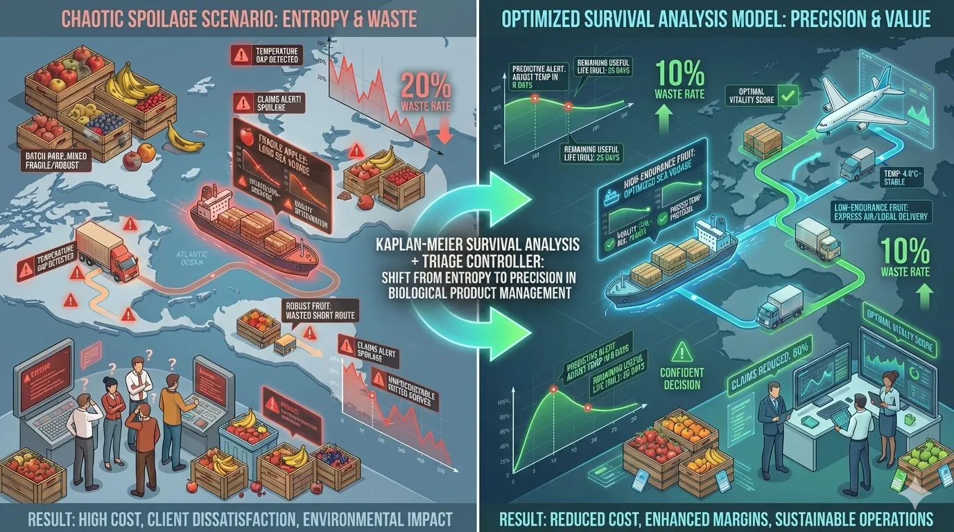 Case-study summary for perishable supply chain and shelf-life prediction